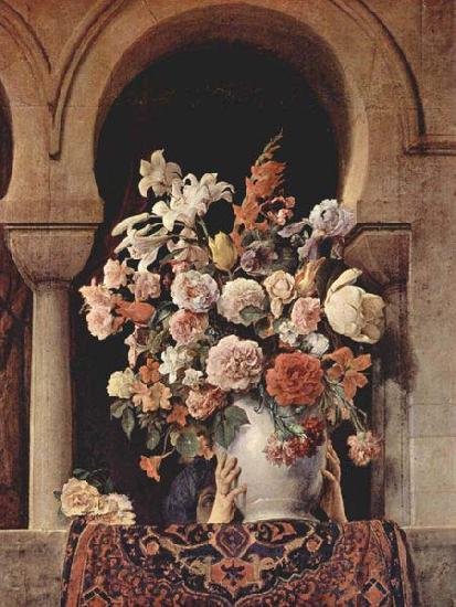 Francesco Hayez Vase of Flowers on the Window of a Harem Spain oil painting art